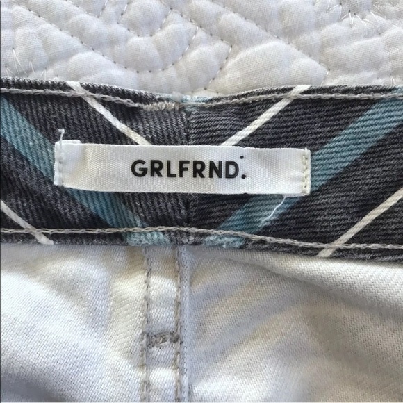 GRLFRND "Karolina" Skinny Crop Taffy Stripe Jeans - Picture 5 of 11